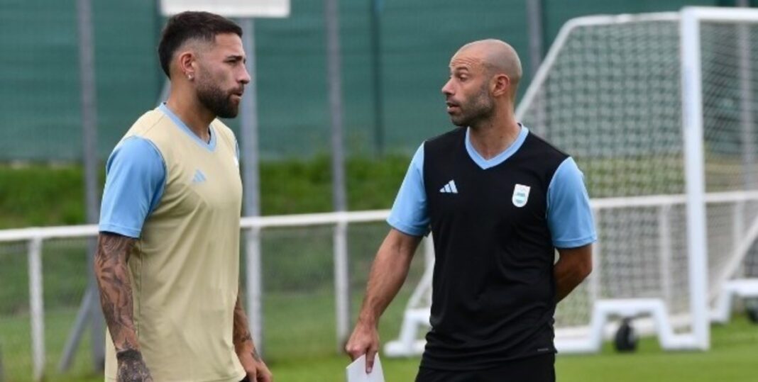 argentina,-con-equipo-casi-definido-para-el-debut-en-el-futbol-olimpico-contra-marruecos-y-un-aviso-de-mascherano:-«hay-grupo-para-aspirar-a-cosas-importantes»